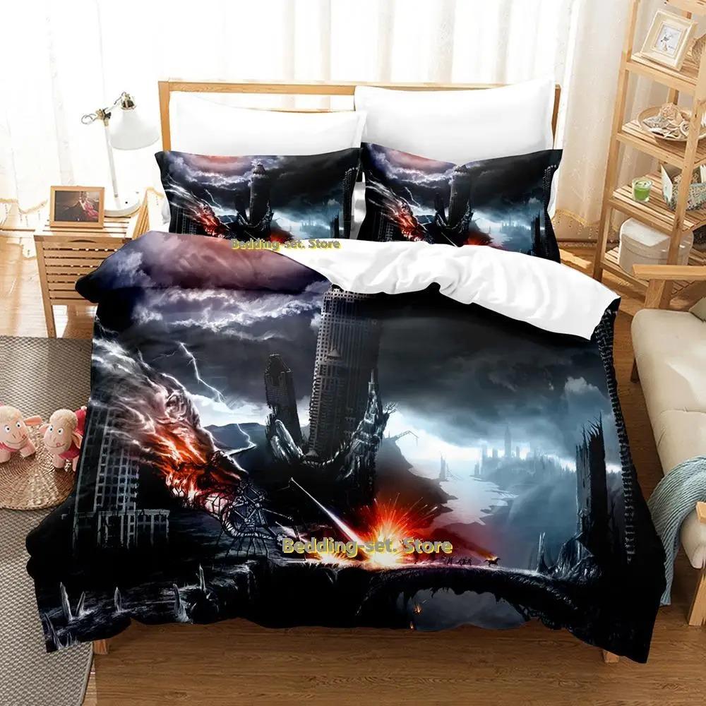 New Sci Fi Battle Bedding Set Single Twin Full Queen King Size Bed Set Adult Kid Bedroom Duvetcover Sets Anime parure de lit Bed