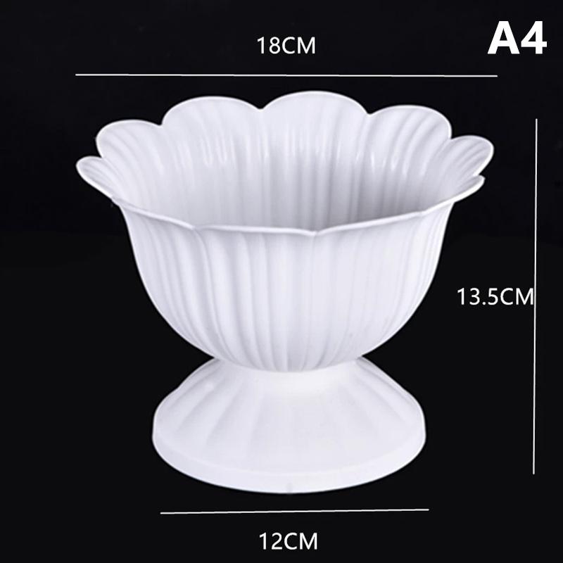 Large Wave Ripple Plastic Vase Modern Nordic Design Space-Saving Flower Pot Arrangement for Living Room Desk Home Accessories