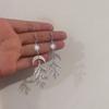 Fashion Temperament Gold Color Tree Branch Sun Crescent Moon Celestial Dangle Earrings for Women Exquisite Bohemian Jewelry Gift