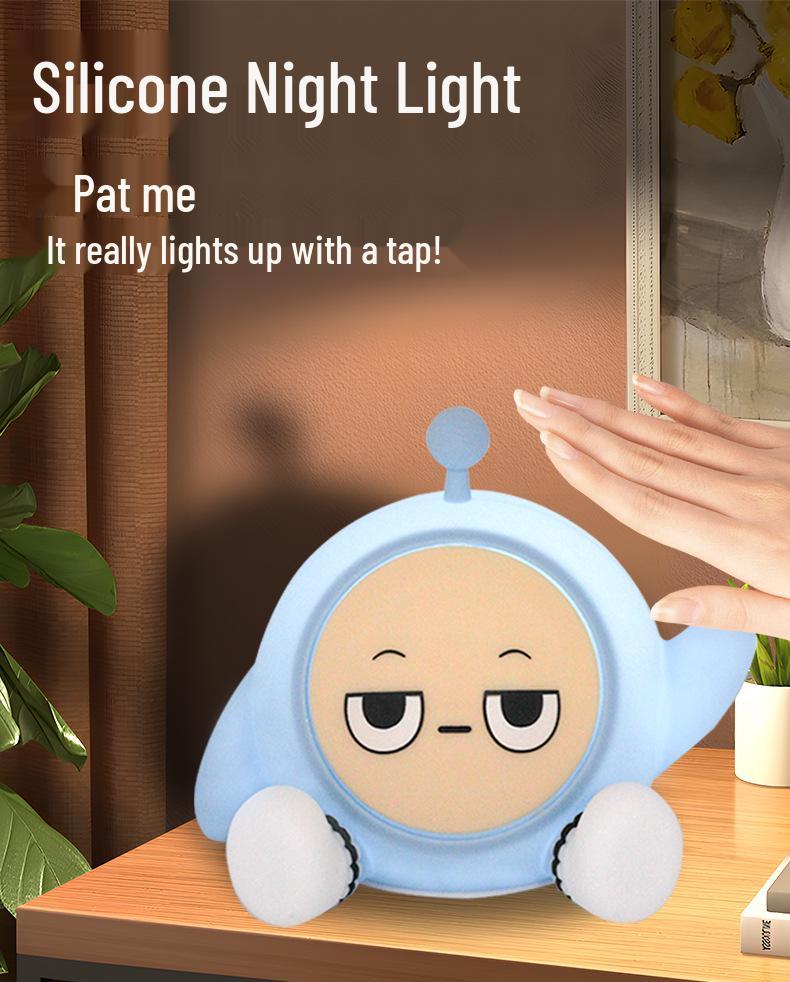 Egg Party Rechargeable LED Night Light - Children's Bedside Atmosphere Lamp