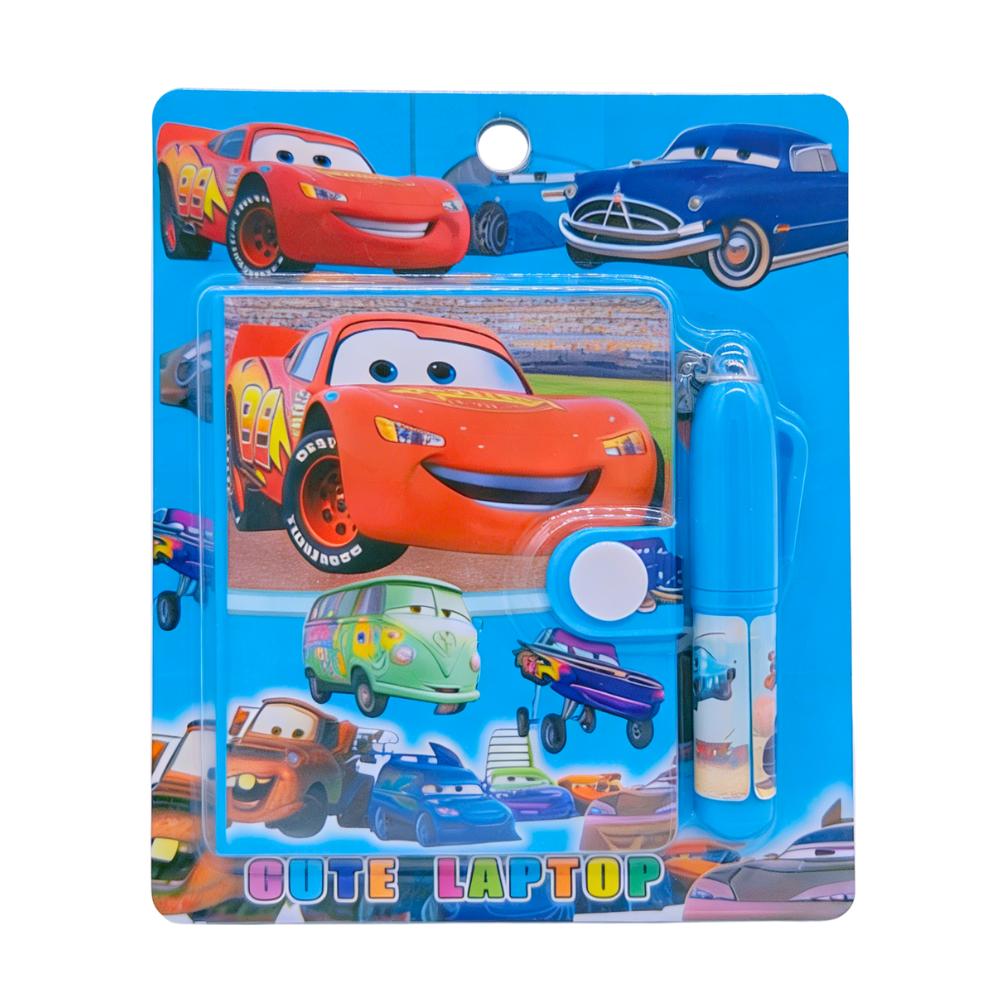 

2026 Disney Pixar Cars 3 Lightning McQueen Cartoon Pocket Book Cute Mini Notebook Student Pen Stationery Playset Reward Kids Gift Present