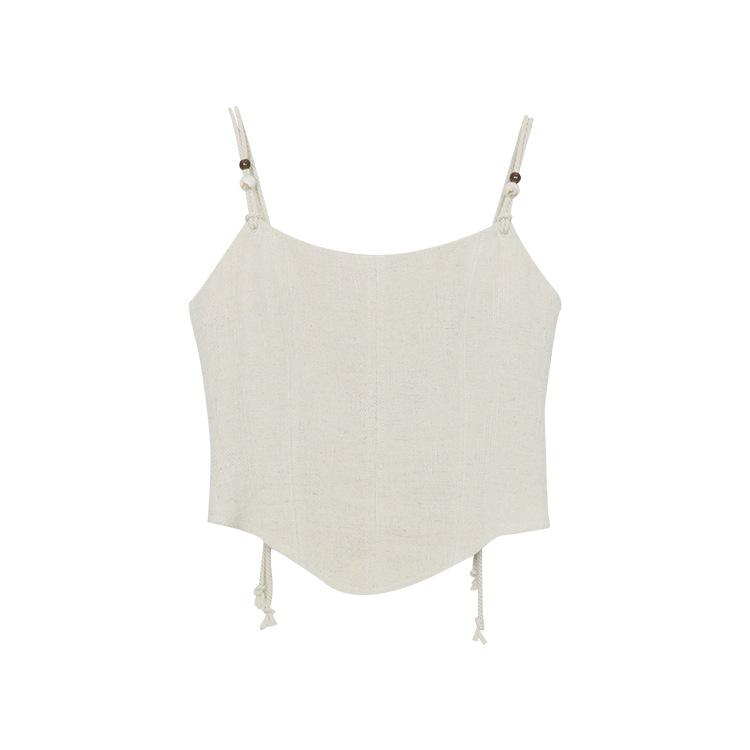 Petite French Style Sleeveless Camisole Vest for Women - Summer 2026
