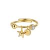 ORSA JEWELS 925 Sterling Silver Starfish Ring for Women Ocean Jewelry Collection Gorgeous Finger Rings Jewelry Gift APR47