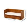 1 12 Scale Miniature Bed for Dollhouse Wooden Bedroom Furniture Decor Classic