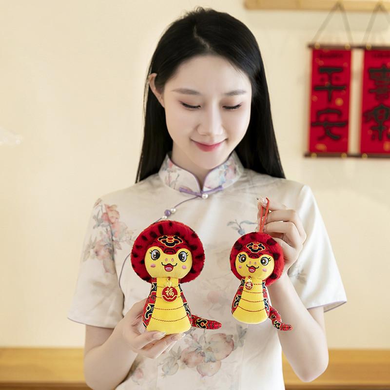 Charming Soft Plush Snake Doll With Unique Zodiac Design For 2025 Year
