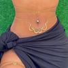 Double Snake Body Chain Glittering Belly Chain Party Waist Decors Body Jewelry