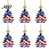 Clear Acrylic Commemorative Art 250 Anniversary USA Christmas Ornament, America Years Patriotic Tree Unique Hanging Accessory Decoration, 1776-2026 2D