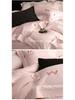 Luxury Minimalist Cotton Embroidered Duvet Set – 4-Piece High-Thread Pure Cotton Bedding
