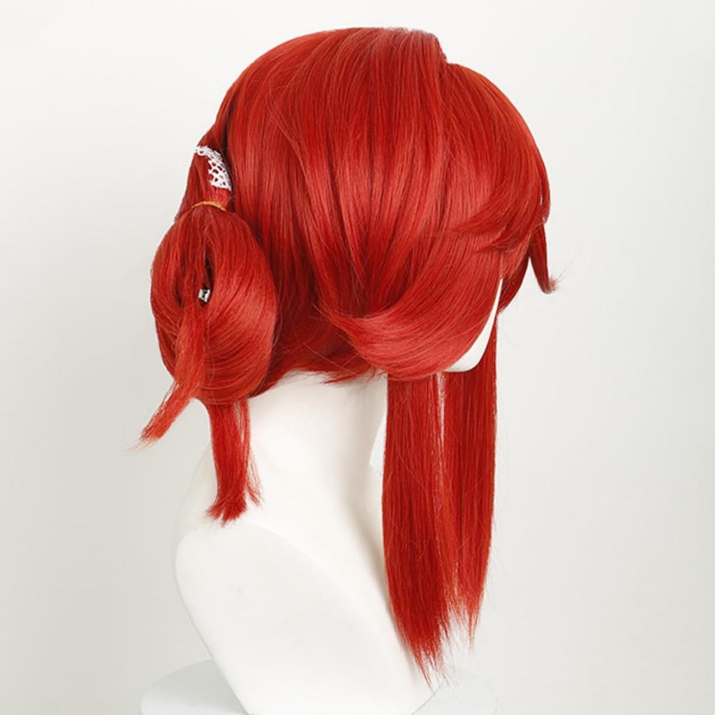 Authentic Cosplay Riyou Cosplay Heat Anime Everyday School Cosplay Wig Net Included Wig, Wig, Costume, Disguise, Resistant, Wig, Photography,