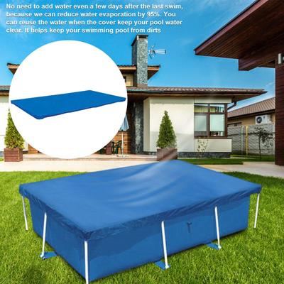 Pool Covers 400x211cm Rectangular Hot Tub Covers Reinforced Weatherproof Hot Tub Blanket for Outdoor Backyard Courtyard Summer