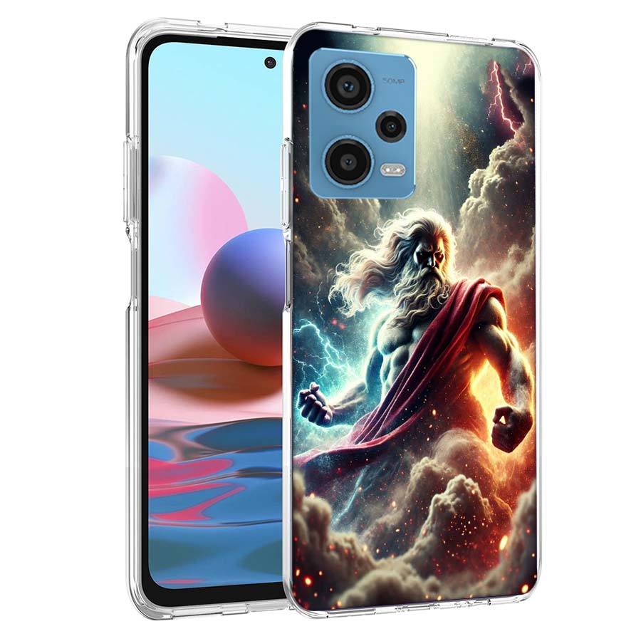 

Greek God Statue Face Zeus Phone Case For Redmi Note 13 12 14 15 Pro Plus 13R 11 11T 11E 11S 10 Pro 10S 9 9S Cover Cell Clear TP Note 14 Pro Plus