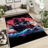 Pirate Ship Graphic Area Rug -  Polyester Non-Slip Floor Mat for Living Room, Bedroom, Dining Room - Large Size