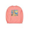 MLB Boston Red Sox Logo Print Crewneck Fleece Sweatshirt Unisex sweatshirt Orange Pink 3AMTL0426-43COS