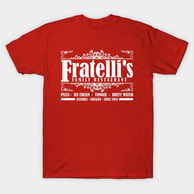 Men Black Print T-shirt Fratelli S Family Restaurant Astoria Oregon No-Cut Transfer Paper Print Cotton Tshirt S красный