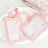 Star Milk Blue Vertical High Value Card Holder Flash Pink Love Clouds Gradient Coo Card Keychain Bus Student ID Card Holder