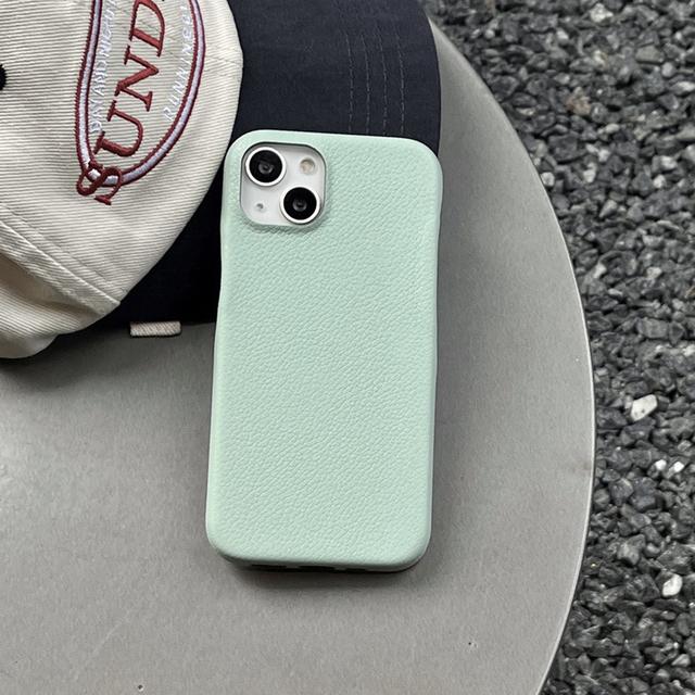 Ins Fashion Girls Pu Leather Case For Iphone 14 13 12 11 Pro Max 14 Plus Four Edges All -Inclusive Hard Phone Cover Shell