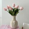 Artificial Tulip Realistic Fake Flower Branch Home Office Wedding Party Table Centerpiece Indoor Outdoor Faux Bloom Decoration