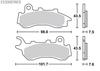 Kitaco SBS Brake Pad for Street E233 PCX (JF81), PCX150(KF30) 777-0233000