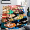 One Piece character Print Flannel Blanket,High quality Comfortable for All Seasons,Home Decor,Warmth and Comfort,Perfect for Christmas Gifts