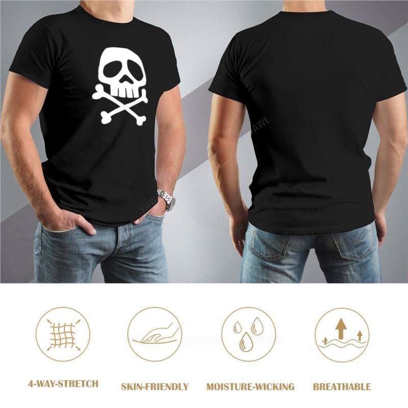 Man Tshirt Old School Punk Rock Skull T-Shirt T-shirt for a Boy Sweat Shirt Oversized T Shirts for Men Black Cotton T-shirt