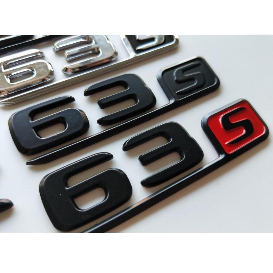 Chrome Black Letters Number Trunk Badges Emblems Sticker for Mercedes Benz C218 C257 X218 CLS63s AMG