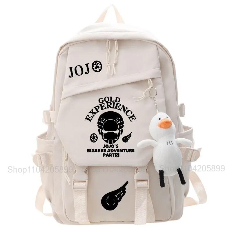 JoJo's Bizarre Adventure Rugzak Anime Rugzak Student Schooltas Jongen Meisje Cadeaus Cartoon Boekentas Buiten Reizen Rugzak 16 inches