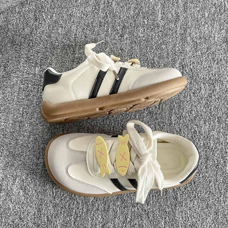 Autumn Platform White Shoes Women's New Women's Versatile Breathable Trend Shoes Retro