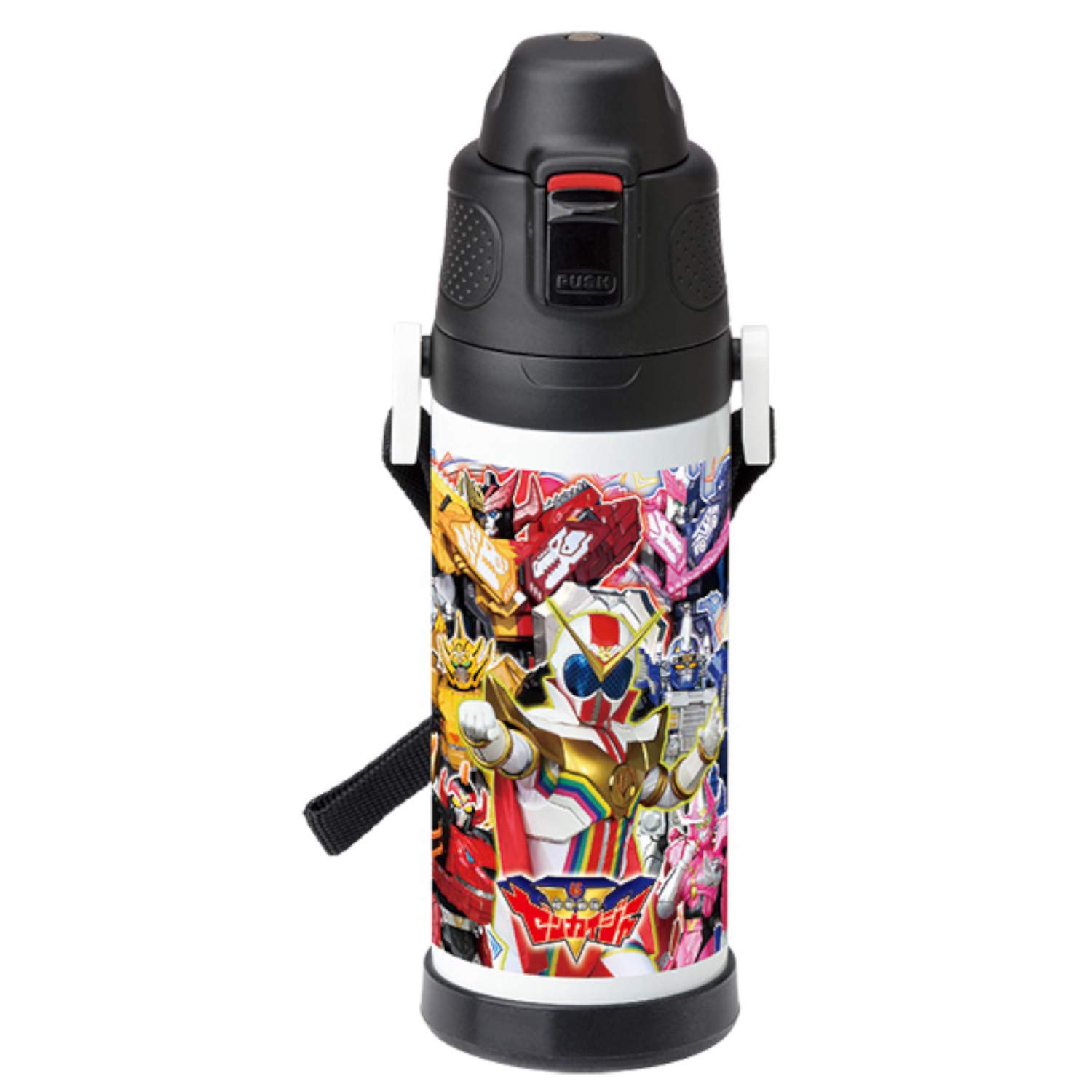 

Kikai Sentai Zenkaiger Прямая бутылка из нержавеющей стали B3, Термос чёрный