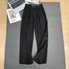 Pantaloni da Donna a Vita Alta Gamba Dritta Traspiranti Larghi Casual Yoga Pantaloni Sportivi Asciugatura Rapida Lunghi