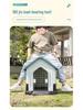 Large Outdoor Dog House with Sun Protection and Heat Insulation for Dogs Under 90 Jin, Suitable for Border Collies and Huskies