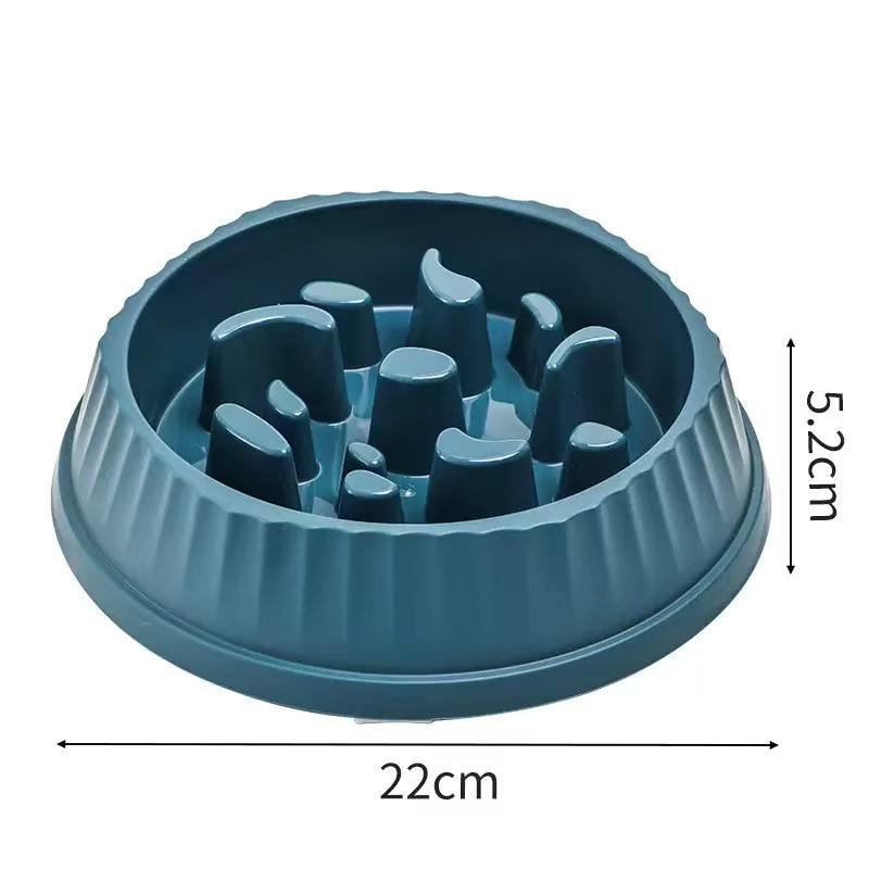 Non-Slip Pet Slow Feeder Bowl: Anti-Choking Design for Cats & Dogs with Neck Protection