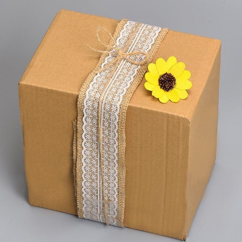 Přírodní jutová látka juta rustikální svatba vintage role