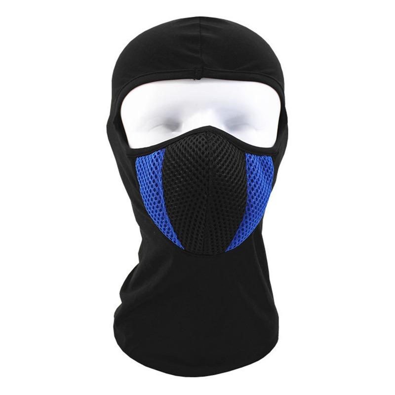 1pc Breathable Balaclava Motorcycle Full Face Mask Motor Cycling Bike Mask Motocross Helmet Cap Moto Riding Neck Face Mask