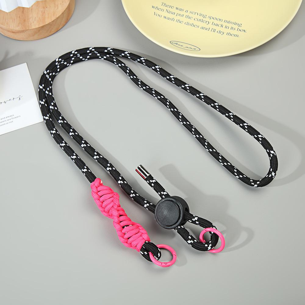 Verstellbares Crossbody Dopamin Kontrastfarbe Geflochtenes Universelles Handy-Lanyard