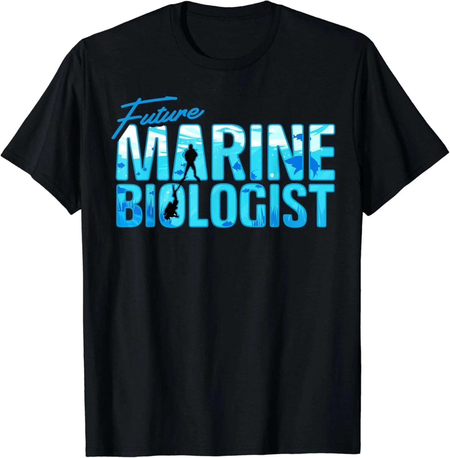 Future Marine Biologist T-Shirt Ocean Student Biology Gift Unisex T-Shirt 3XL