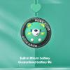 Hanger Fan Mini Portable Round Palm-Sized Fan with Built-in Lanyard Cartoon Animal Design Multi-Speed Adjustable Cooling