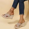 Women Summer Fashion Wedge Casual Waterproof Platform Platform Slippers Thick Sole High Heel Sandals for Women