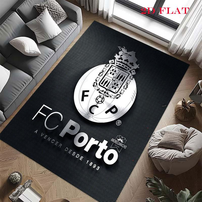 Porto logo Carpet Rug for Living Room Bedroom Home Sofa Decoration,Kids play Nonslip Floor Mat