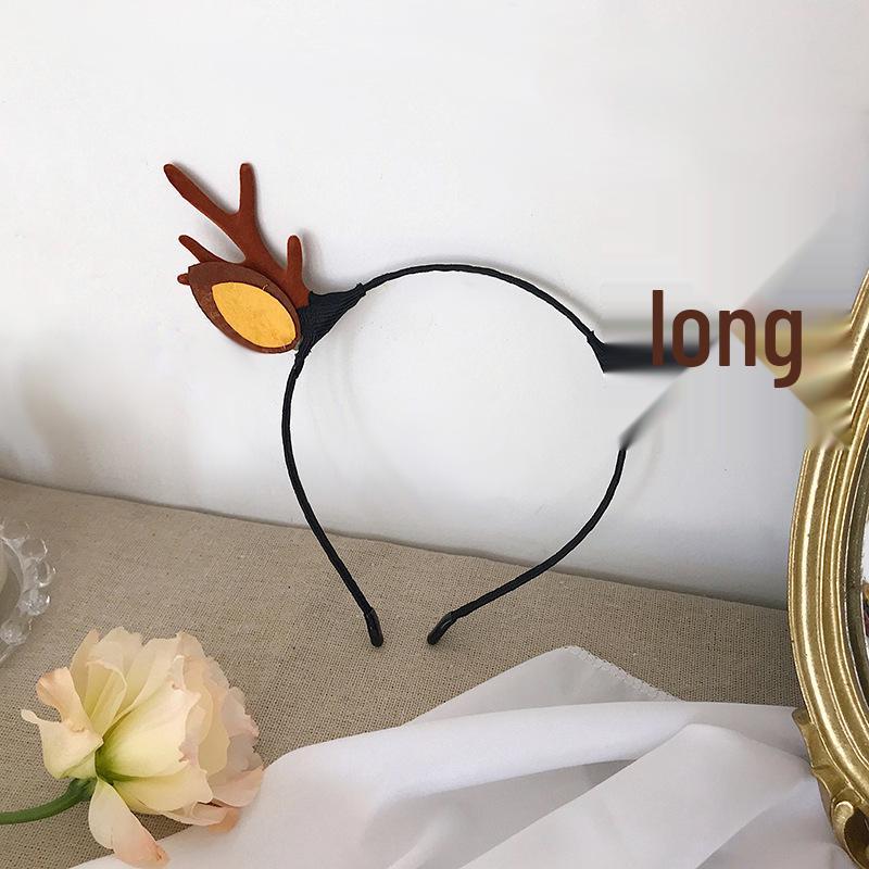 Christmas Elk Antler & Bell Fairy Headband: Festive Hair Accessory