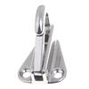 2Pcs 316 Stainless Steel Marine Spring Snap Fending Hook Marine Boat Spring Snap Attach Rope Fender Boat Hardware