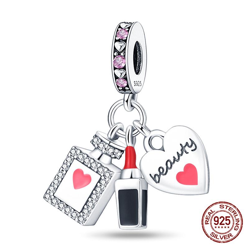 Compatible With Charm Bead Components Designed For Pandora Authentic Original Bracelets Do It Yourself Charming Women's Perfume Bead Component Copper