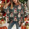Christmas Crochet Sweater For Women, Christmas Knitted Pullover, Christmas Cozy Fall And Winter Sweater