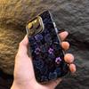 Purple Rhythm Flower Cluster Unique Phone Case for iPhone 17 16 15 14 13 12 11 Series Pro Max Plus