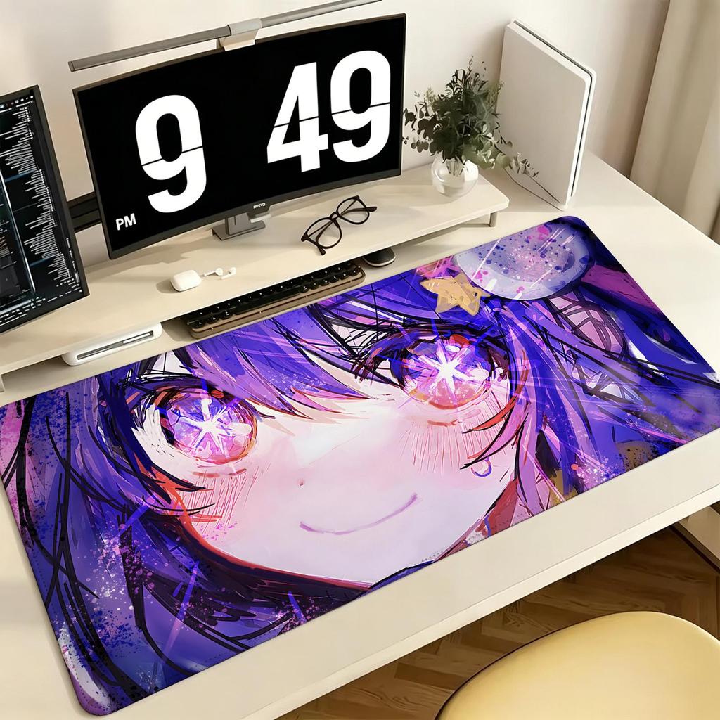 Anime Oshi No Ko Pro ESports Xxl Gaming Mousepad Extra Large NonSlip Stitched Edge Keyboard Laptop Desk Mat For Pc Gamer