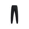 Under Armour Solid Color Elastic Waist Drawstring Joggers Men Bottoms Black 1378600-001
