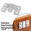 Steel Interlock Hanging Buckle Flush Mount Connector Hooks Wall Furniture Bracket Wit L5Z0