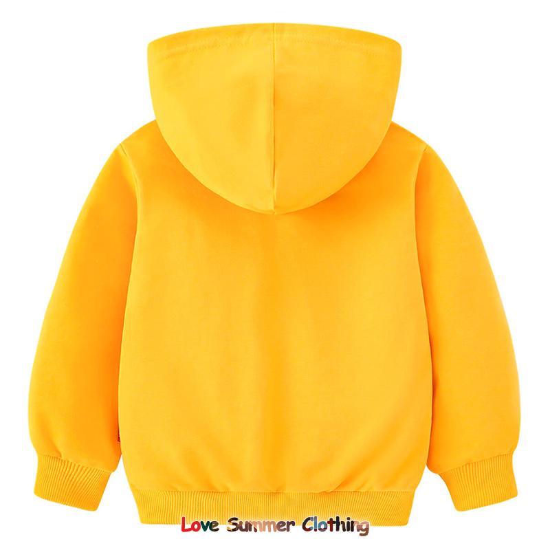 Herbst Neuheiten Einfarbig Kinder Hoodie Pullover Hoodie Regenbogenfarben Kinder Pullover Hoodie Alter 4-14 Atmungsaktives Polyester Mädchenbekleidung Langarm