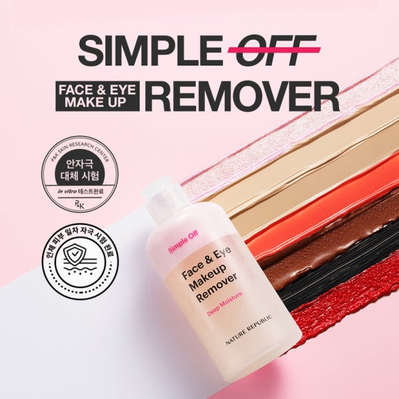 Nature Republic Simple Off Gesichts- und Augen-Make-up-Entferner, Tiefenfeuchtigkeit, Spezialset, 240 ml (3 Optionen)
