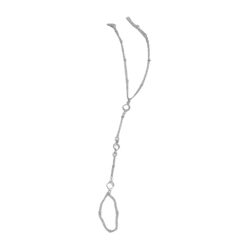 

Элегантный регулируемый сплавной браслет на палец, браслет на руку, женское украшение на запястье, сплавная текстура, идеально подходит для вечеринок и свадеб серебряный