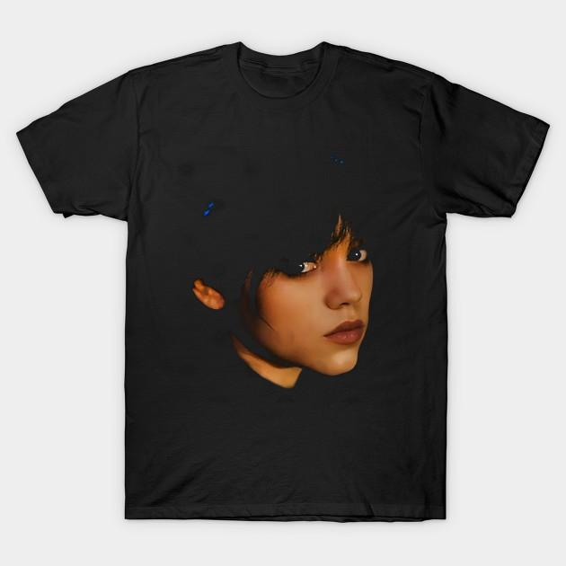 Men Black Print T-shirt Jenna Ortega 3.0 No-Cut Transfer Paper Print Cotton Tshirt 2XL чёрный